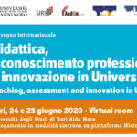 Convegno "Didattica, riconoscimento professionale e innovazione in Università"